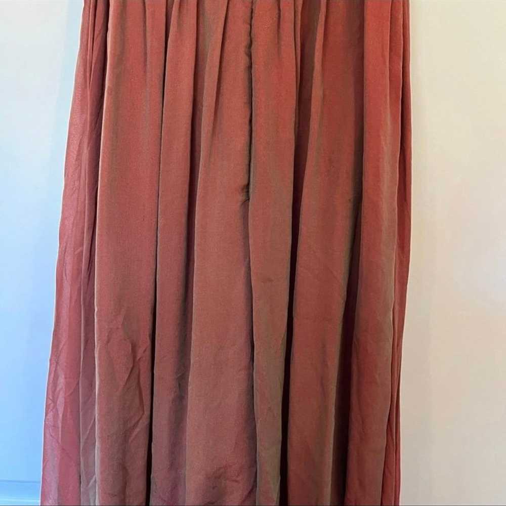 Cassandra Stone 100% Silk Beaded Halter Gown Size… - image 7