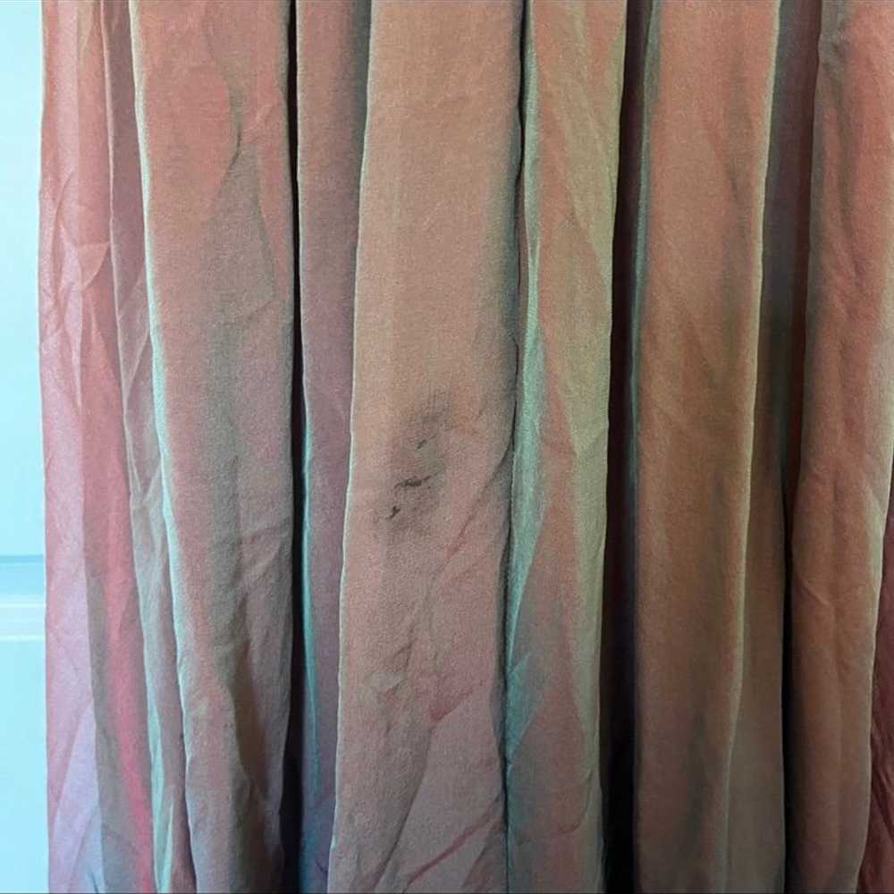 Cassandra Stone 100% Silk Beaded Halter Gown Size… - image 9