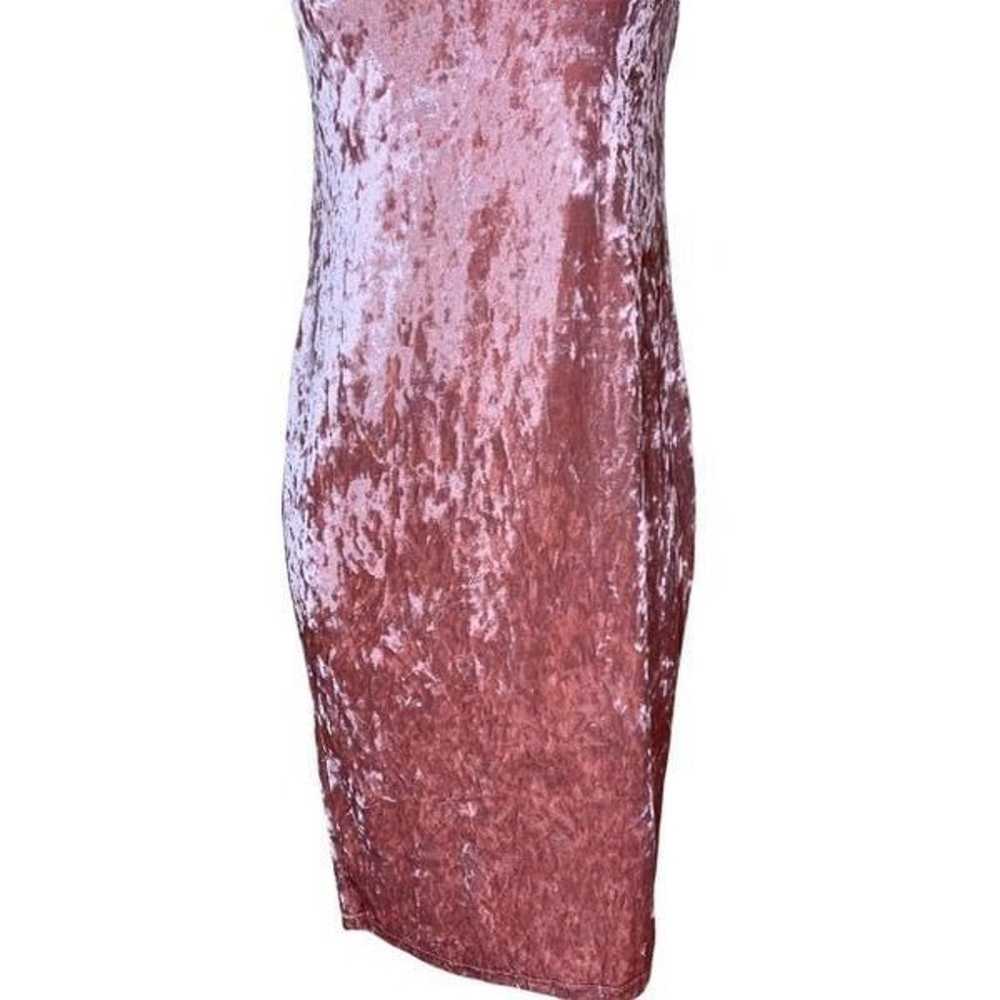 Vintage Privy pink velvet dress - image 3