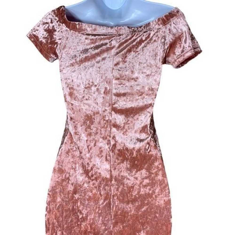Vintage Privy pink velvet dress - image 5