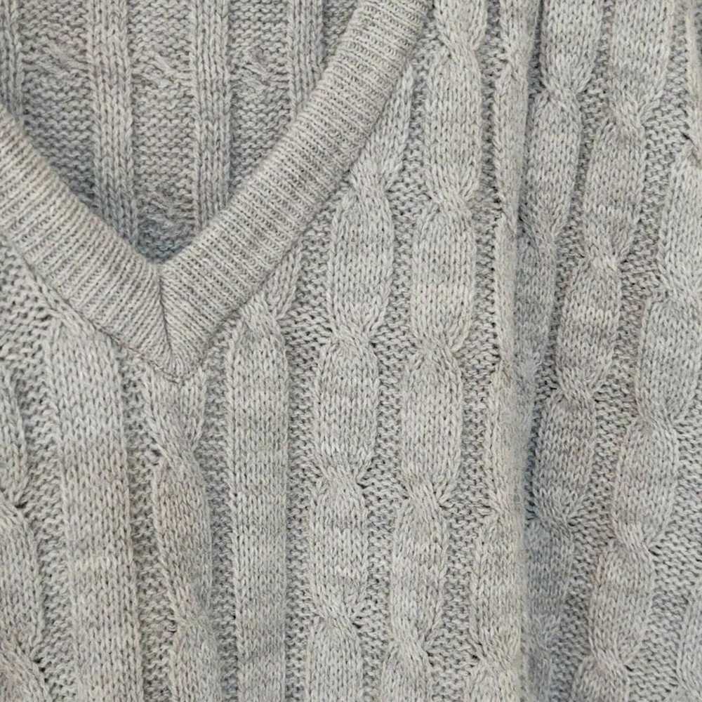 Vintage Nan Dorsey gray sweater vest - image 4