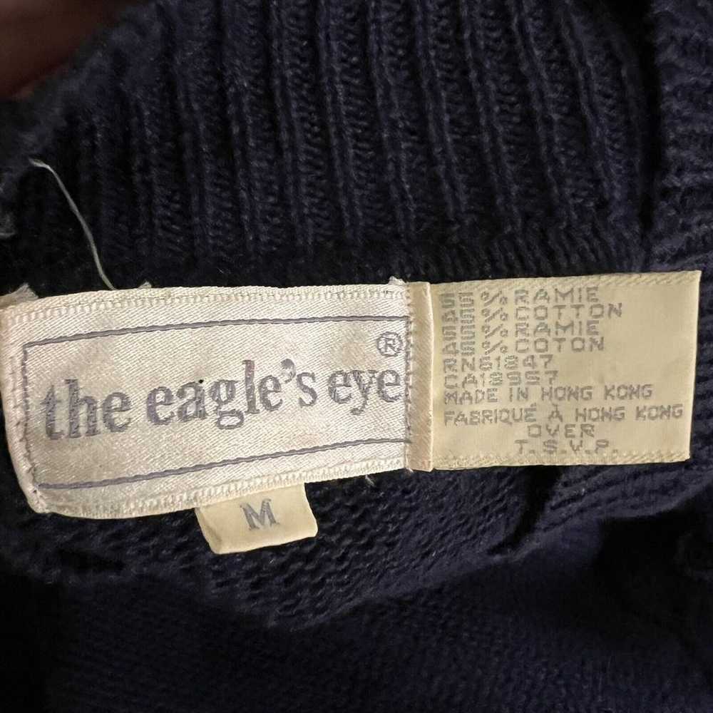 The Eagles Eye Sweater Womens Medium Vintage Navy… - image 7