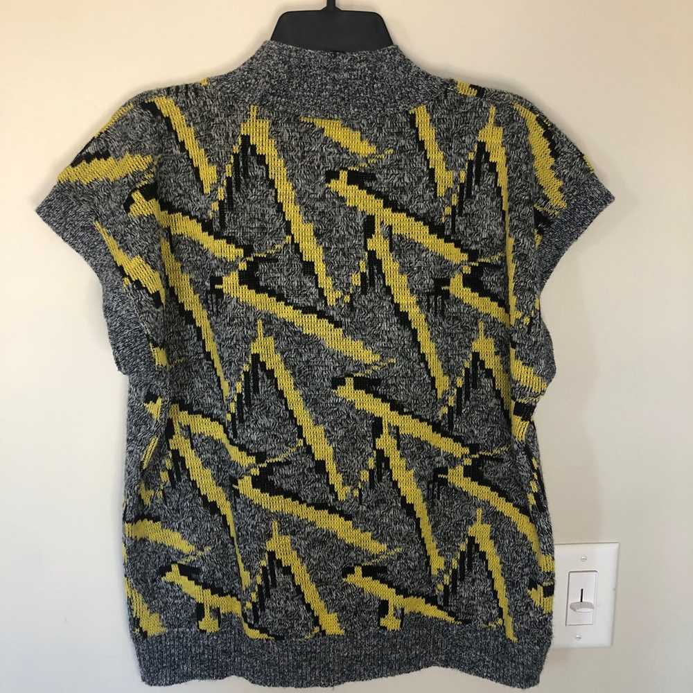 Vintage Sweater Vest by Arielle Geometric design - image 6