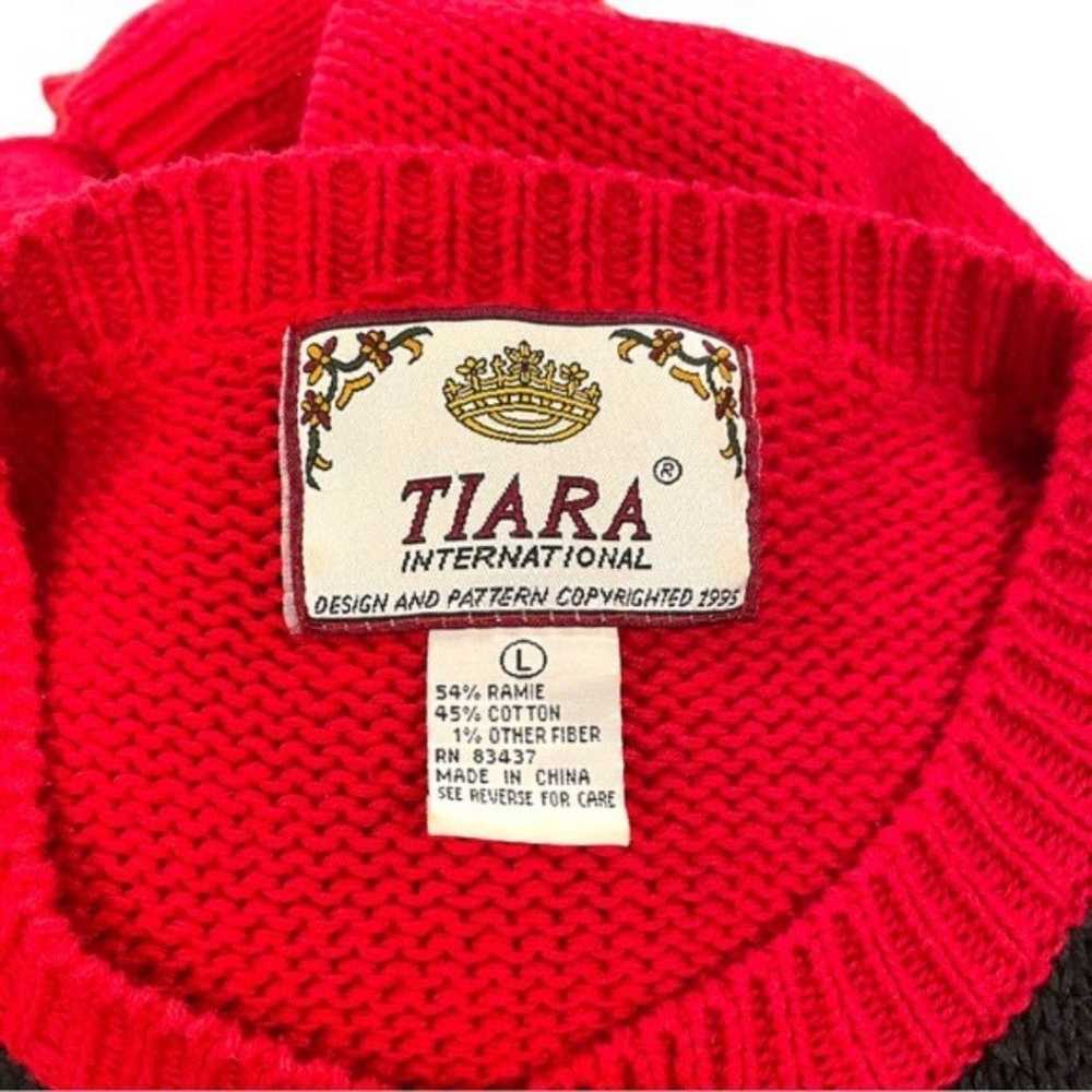 Tiara International Women’s L Christmas Sweater R… - image 5