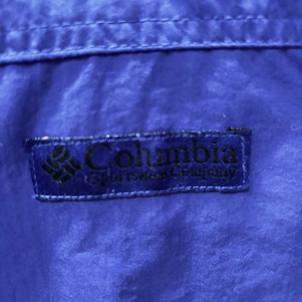 Vintage 90s Columbia Radical Sleeves Purple Full … - image 3