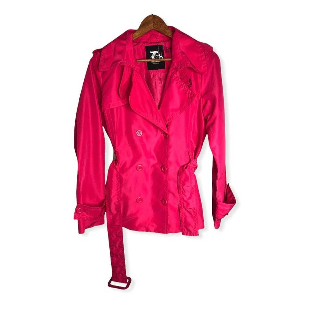 Dollhouse Outerwear Buttoned Belted Pink Trench C… - image 1