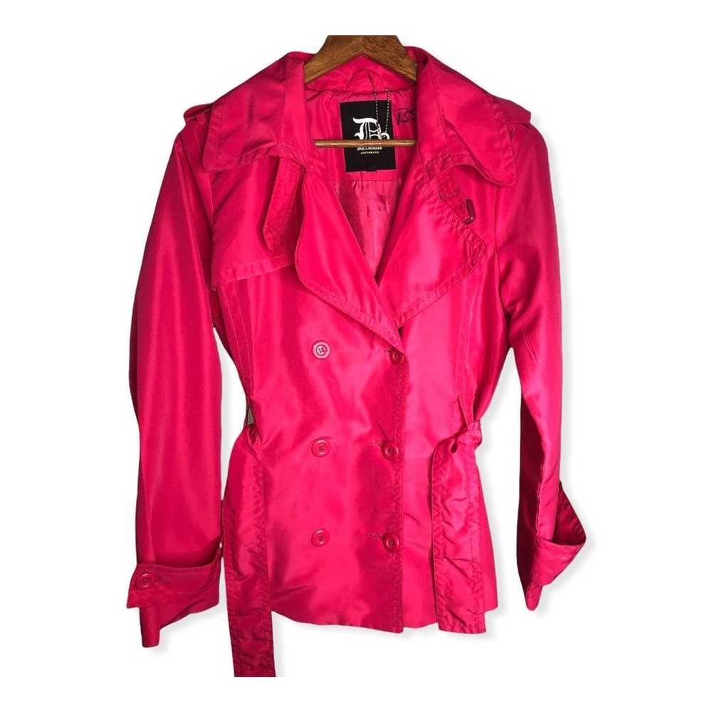 Dollhouse Outerwear Buttoned Belted Pink Trench C… - image 3