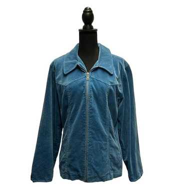 Urban Vibe Blue Corduroy Cotton Jacket Sz L