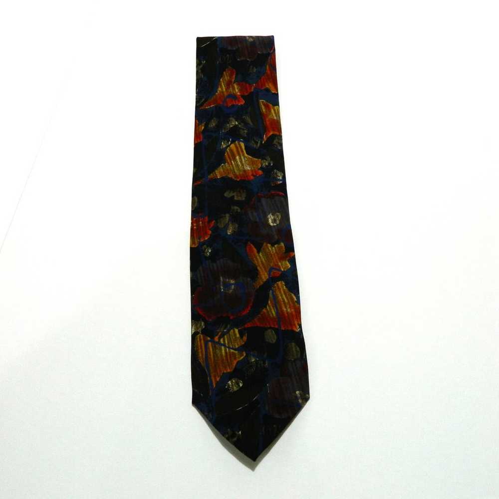Vintage UNGARO Paris 100% Silk Tie Floral Multi-c… - image 1