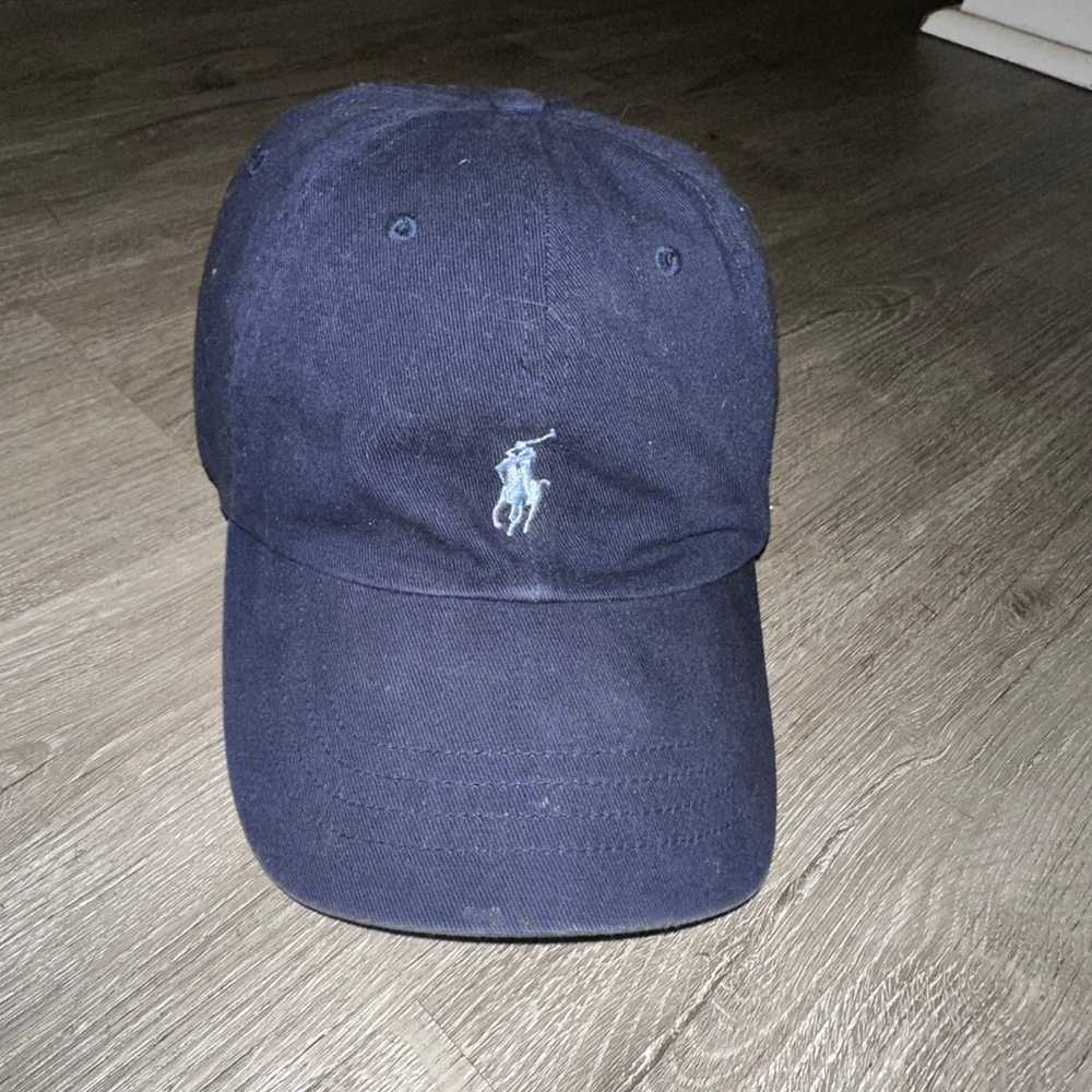 Vintage Polo Ralph Lauren leather strapback Hat - image 1