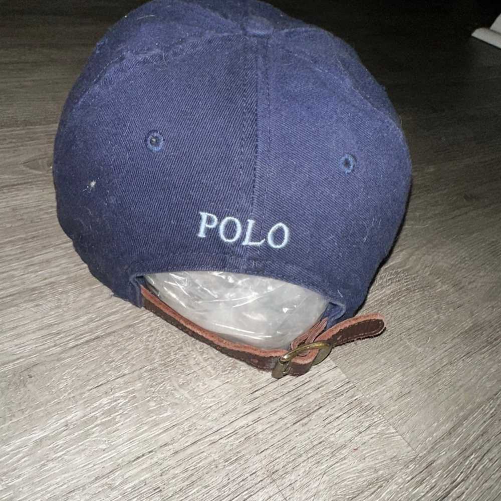 Vintage Polo Ralph Lauren leather strapback Hat - image 2