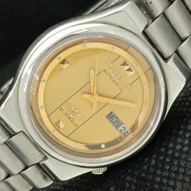 Vintage 1983 Citizen Automatic Mens Silver Watch … - image 1