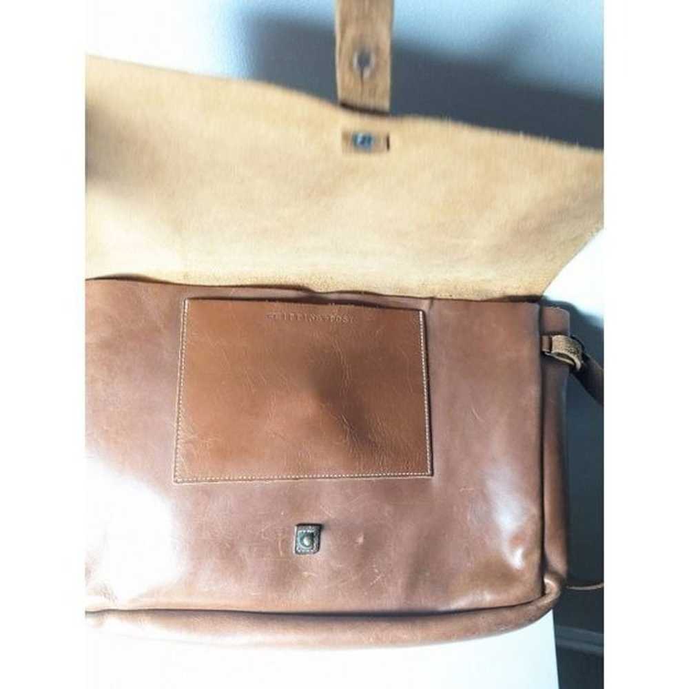 WHIPPING POST Vintage Brown Leather Messenger Bag - image 12