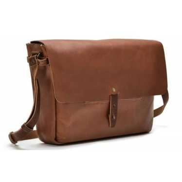 WHIPPING POST Vintage Brown Leather Messenger Bag - image 1