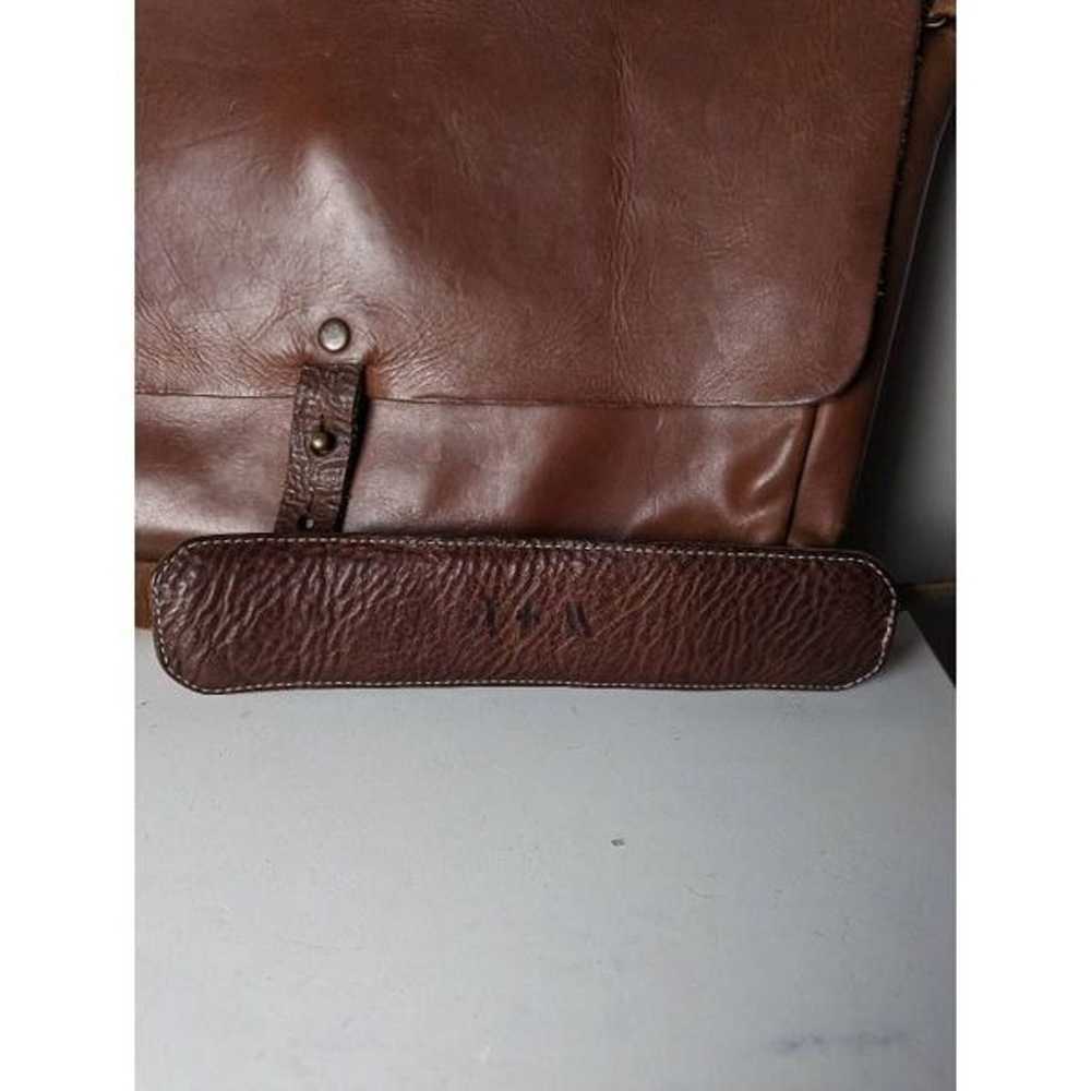 WHIPPING POST Vintage Brown Leather Messenger Bag - image 5