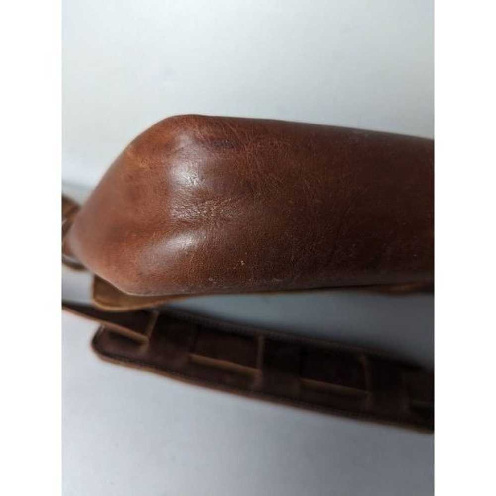 WHIPPING POST Vintage Brown Leather Messenger Bag - image 6
