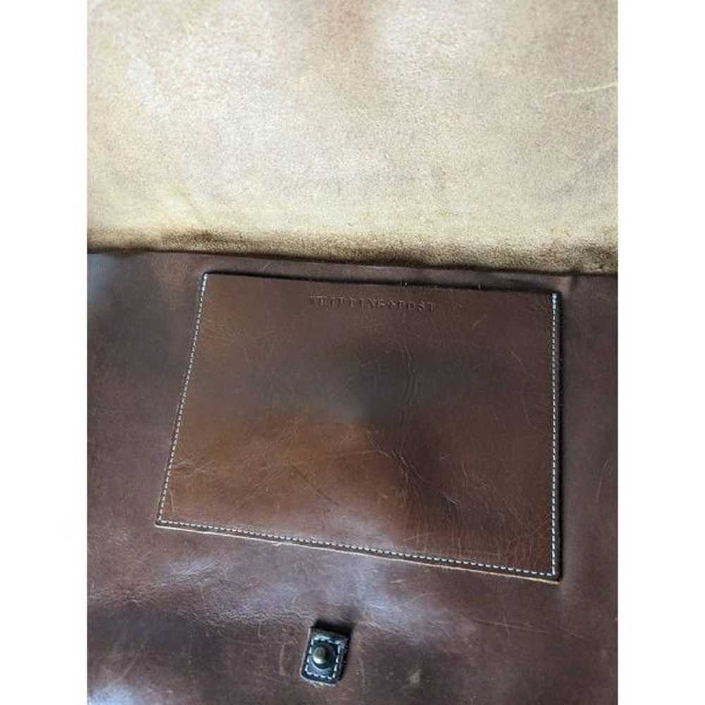 WHIPPING POST Vintage Brown Leather Messenger Bag - image 8