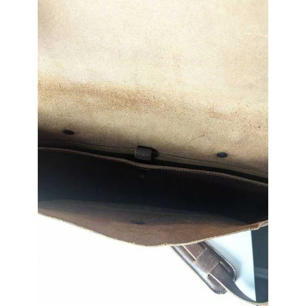 WHIPPING POST Vintage Brown Leather Messenger Bag - image 9