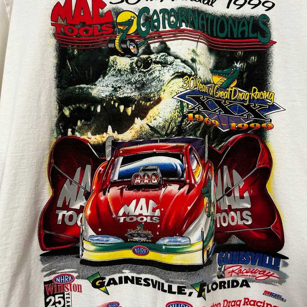 Vintage 90s NHRA Drag Racing Championships Graphi… - image 2