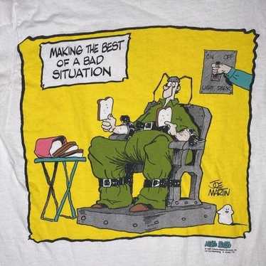 1989 Mister Boffo Humors Graphic Print T-Shirt: S… - image 1