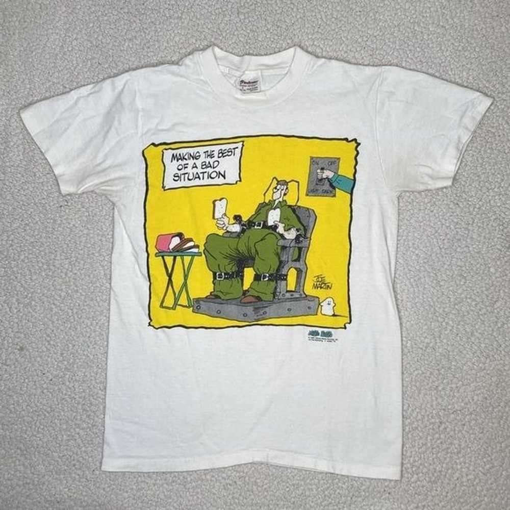 1989 Mister Boffo Humors Graphic Print T-Shirt: S… - image 2