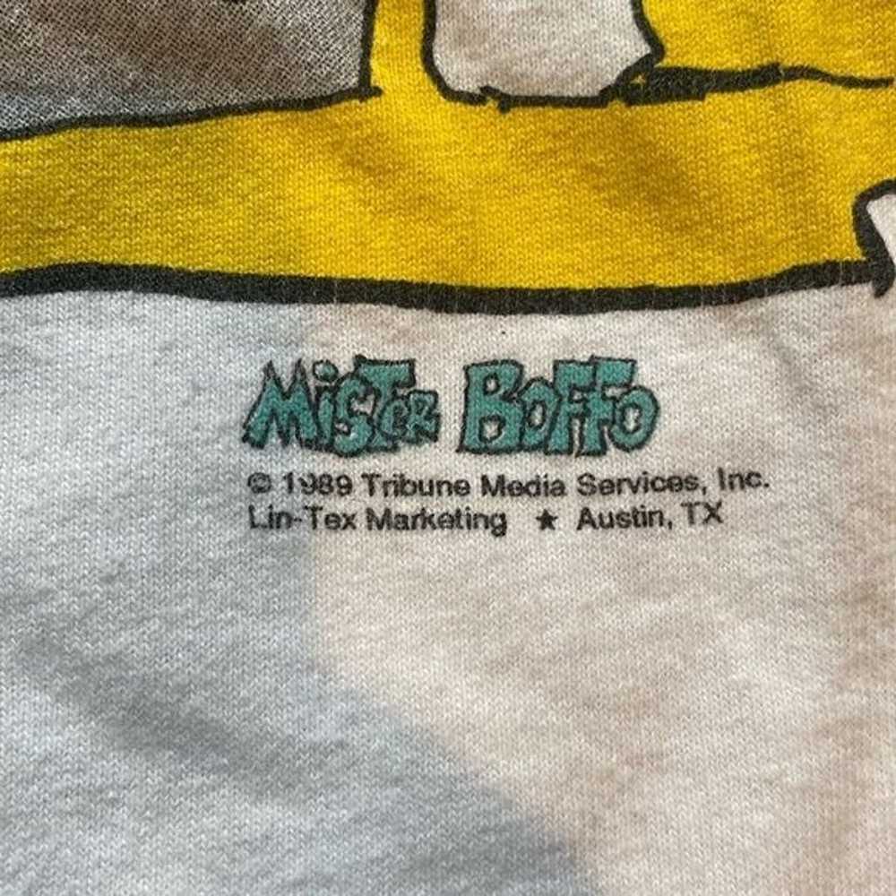 1989 Mister Boffo Humors Graphic Print T-Shirt: S… - image 7
