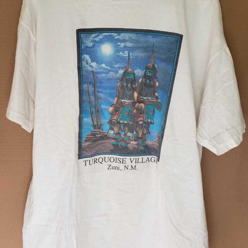 90's Native Art Vintage New Mexico Shirt - image 1