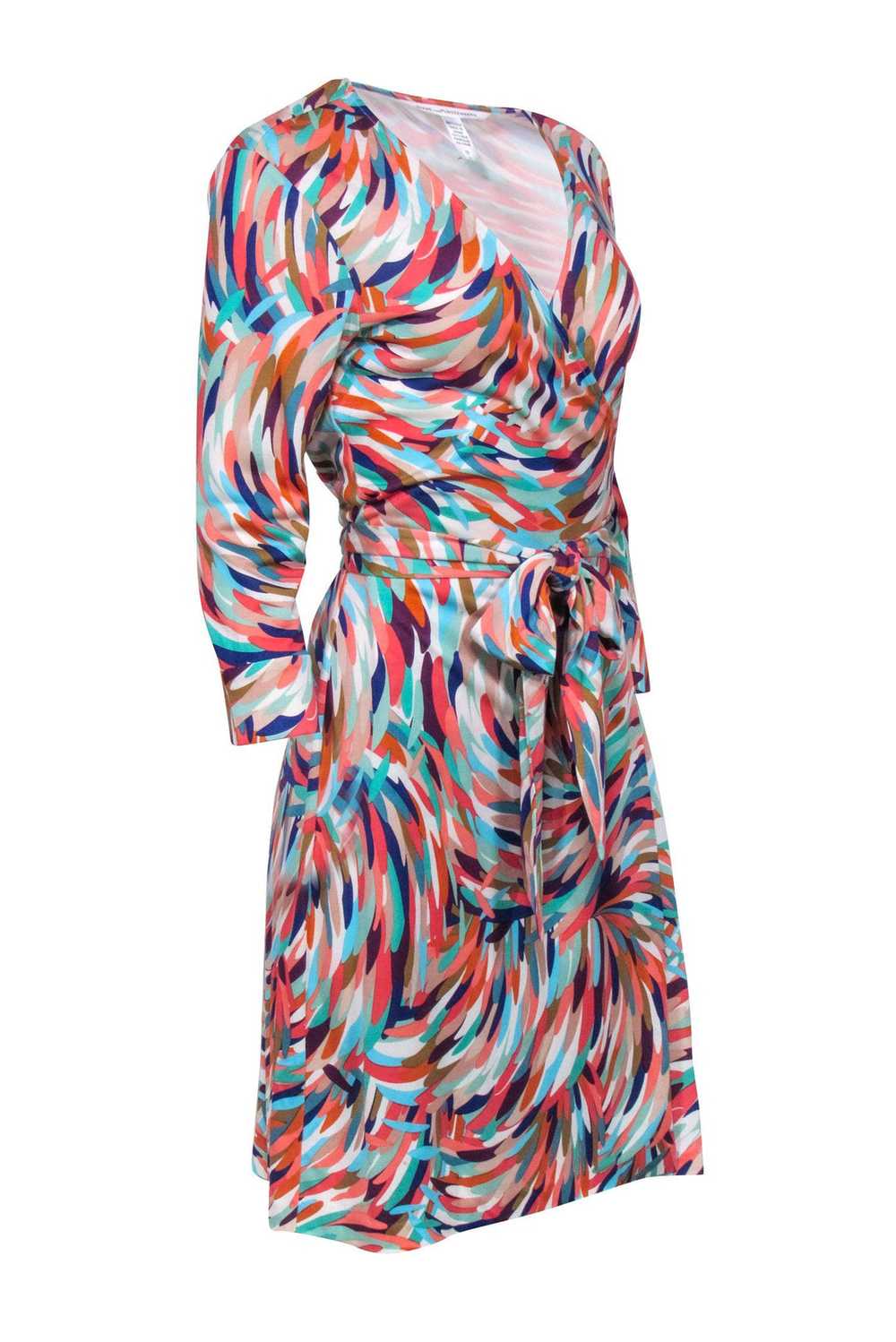 Diane von Furstenberg - Orange, Blue & Multicolor… - image 2