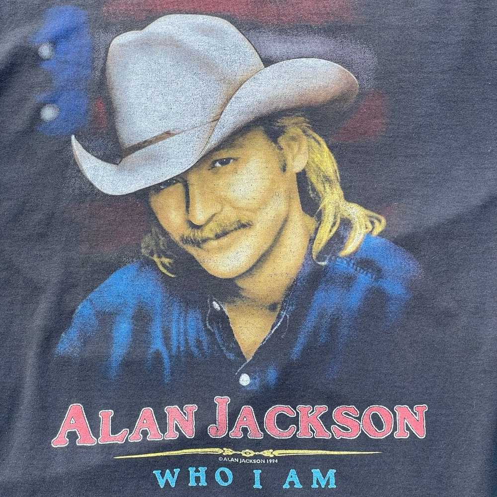 Vintage Single Stitch 1994 Alan Jackson Who I Am … - image 2