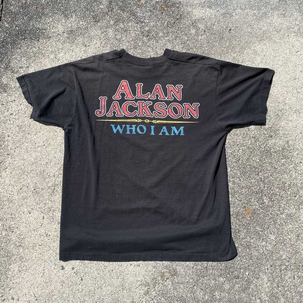 Vintage Single Stitch 1994 Alan Jackson Who I Am … - image 5