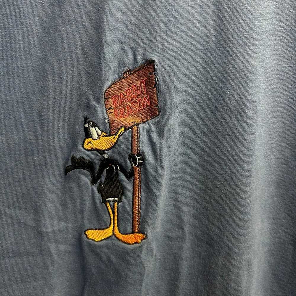 Vintage 90’s Looney Tunes Elmer Fudd Pocket Tee S… - image 5