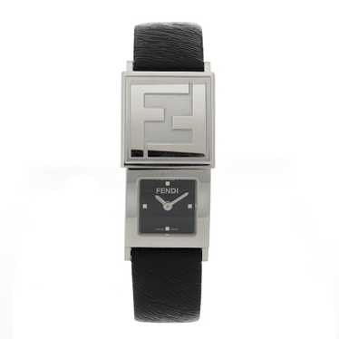 FENDI Stainless Steel Calfskin 20mm 5500L Quartz W