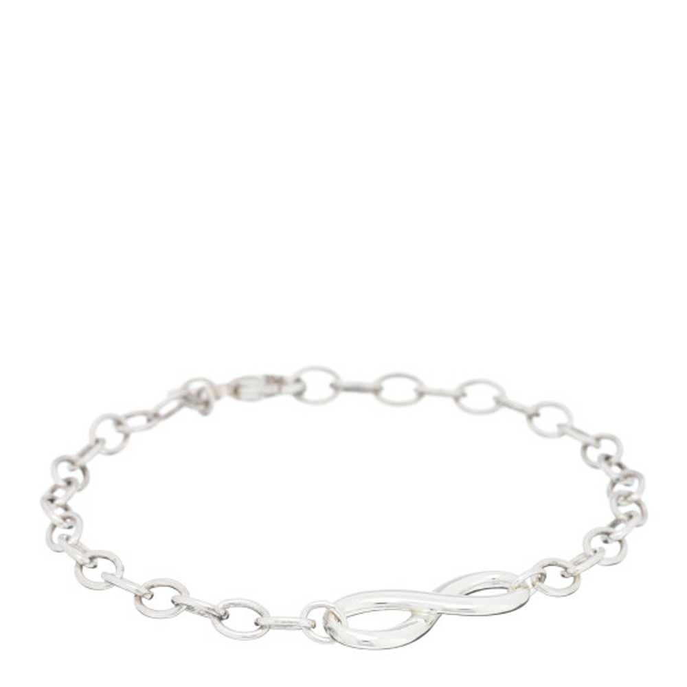 TIFFANY Sterling Silver Infinity Chain Bracelet - image 1