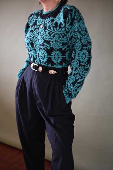 Vintage 90's Damask Sweater