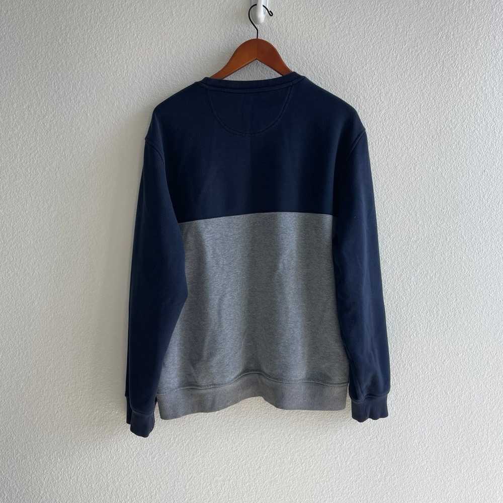 Vintage Navy Blue & Grey Izod Sweater - image 4