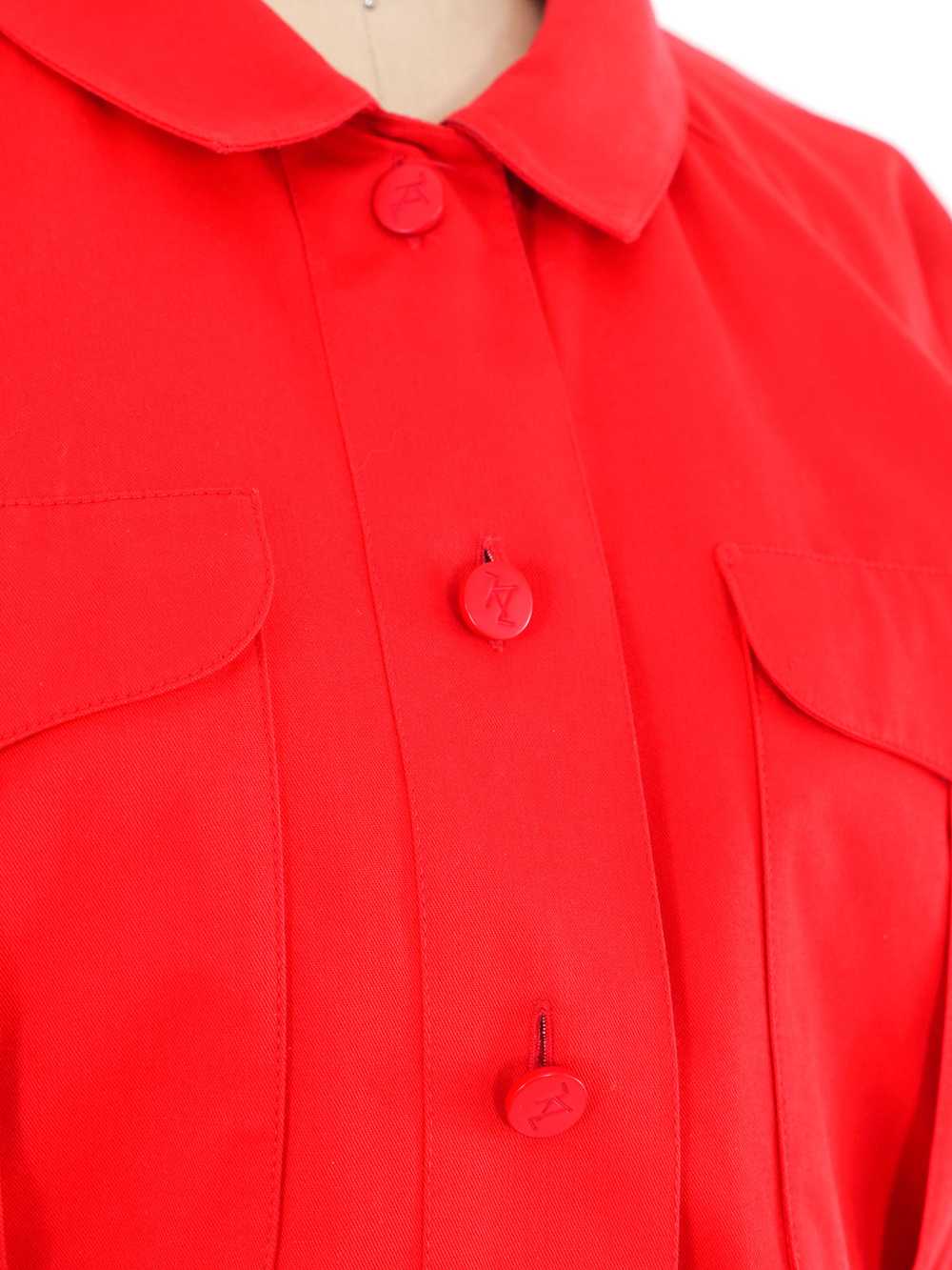 Karl Lagerfeld Red Shirt Dress - image 4
