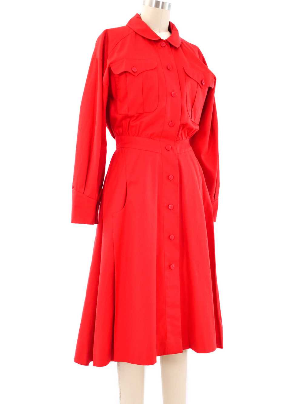 Karl Lagerfeld Red Shirt Dress - image 5