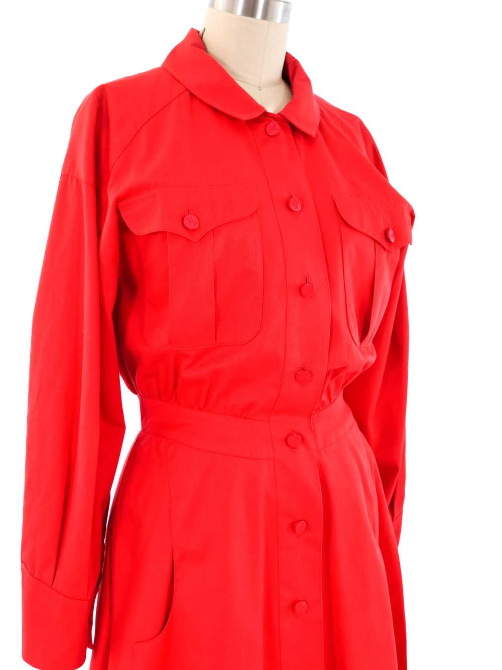 Karl Lagerfeld Red Shirt Dress - image 7