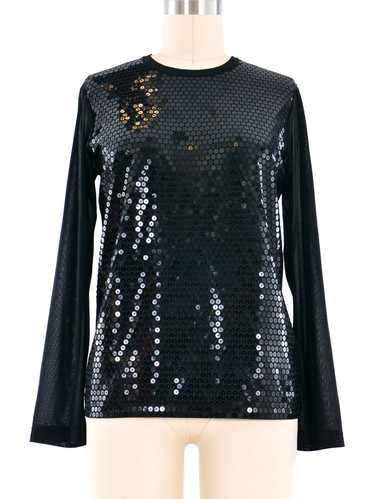 Junya Watanabe Sequin Long Sleeve Tee