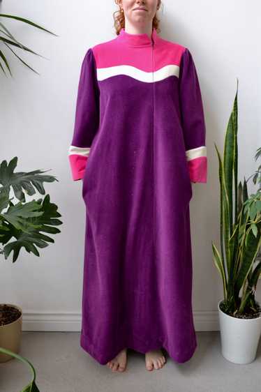 70s Magenta Mod Robe