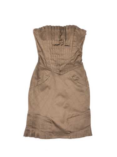 Gucci Pleated Bustier Mini Dress