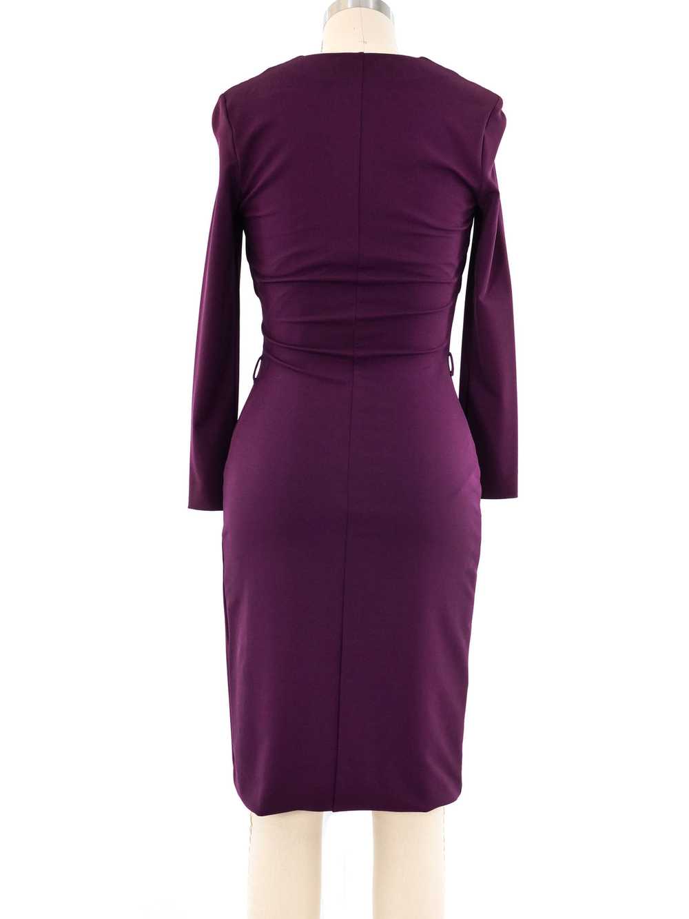 Gucci Plum Knit Bodycon Dress - image 6