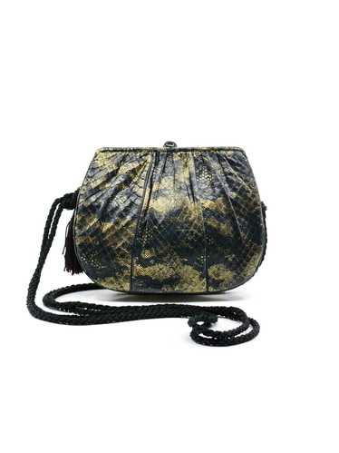 Judith Leiber Embossed Leather Evening Bag