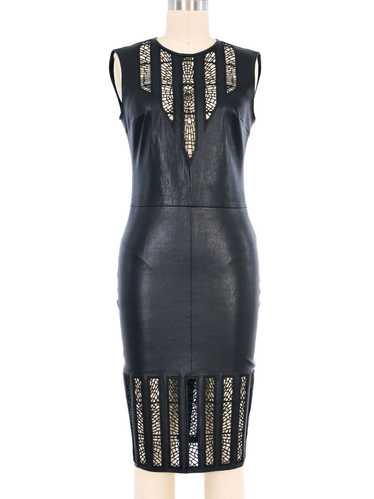 Jitrois Leather Cutout Dress