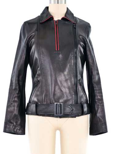 Jitrois Leather Moto Top