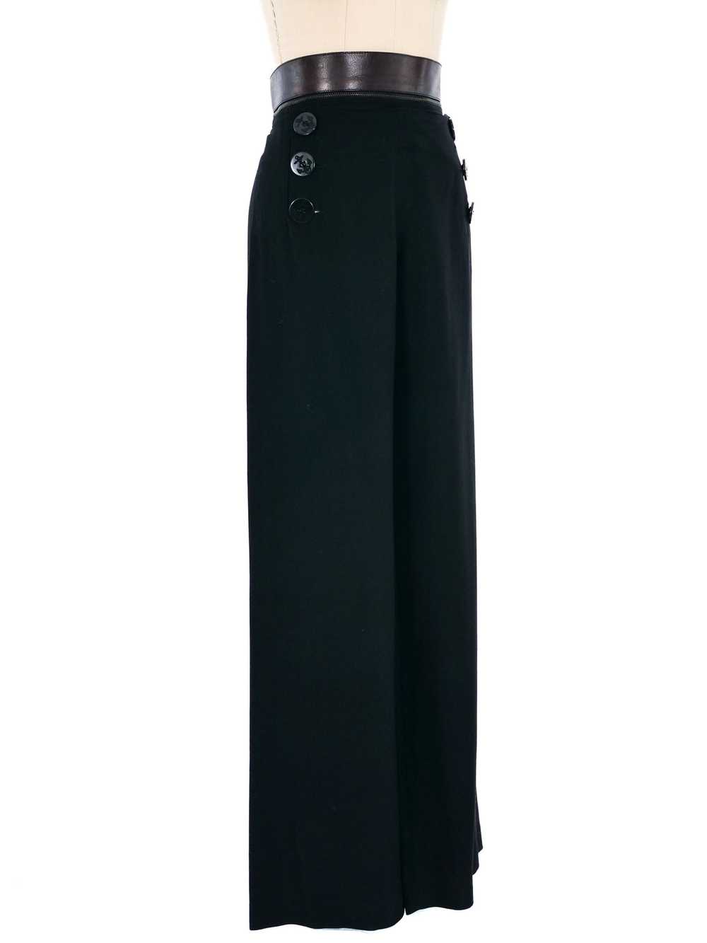 Jean Paul Gaultier Zip Away Belt Sailor Pants - image 3