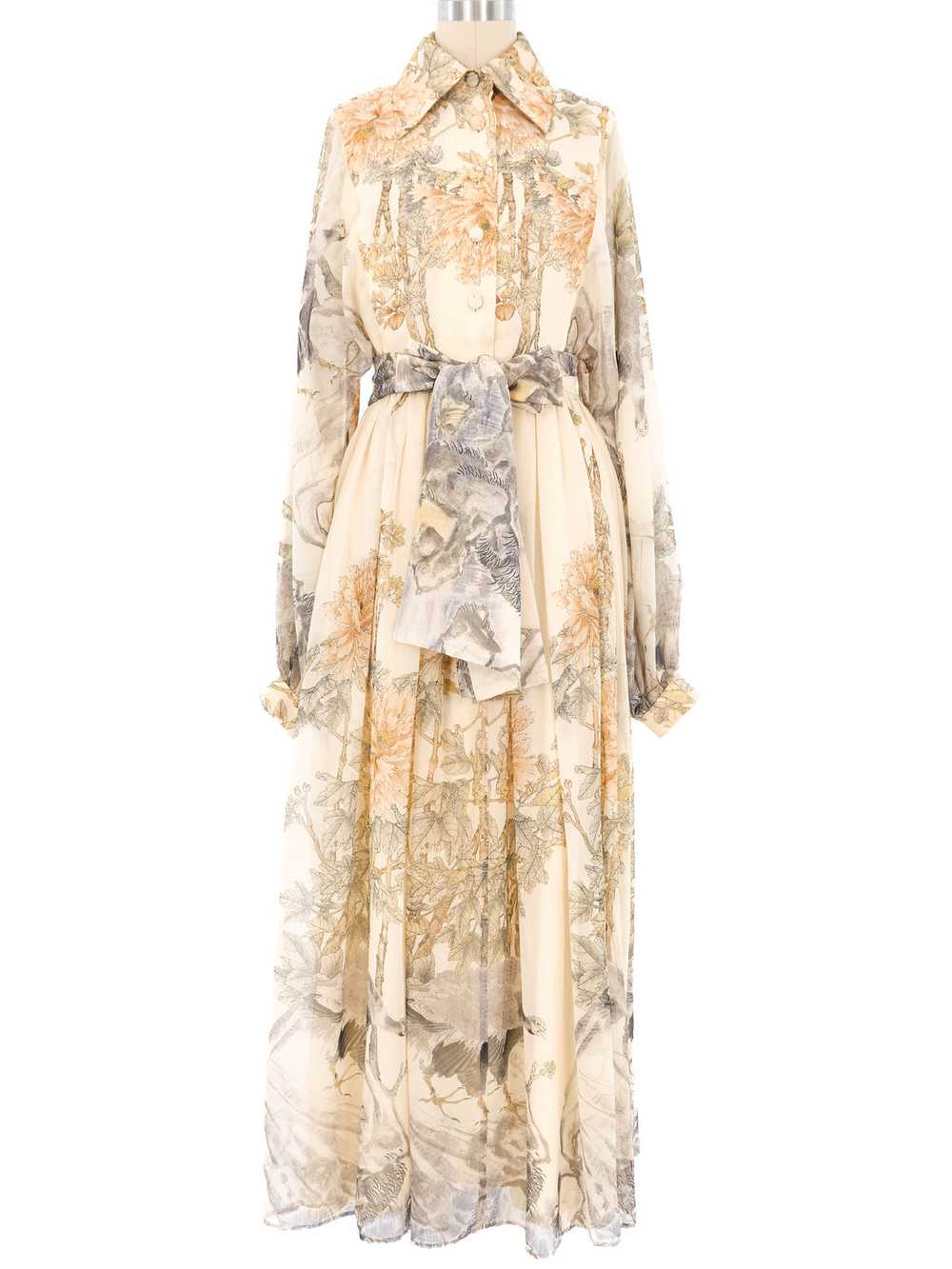 Jean Varon Floral Printed Maxi Dress - image 1