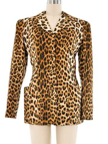 Jean Paul Gaultier Leopard Printed Jacket