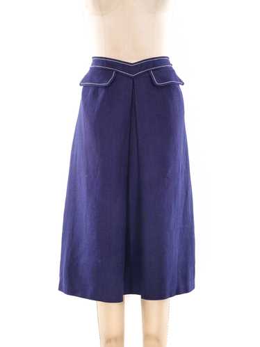 Hermes Belted Midi Skirt