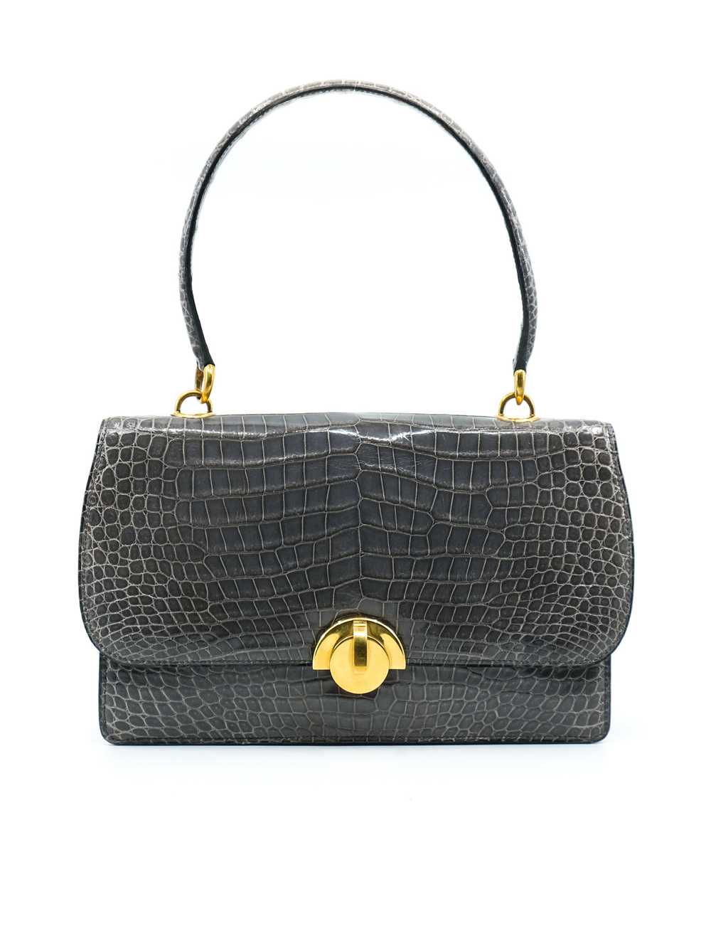 Hermes Crocodile Top Handle Bag - image 1